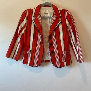 LUELLA FOR TARGET • red striped blazer • sz small